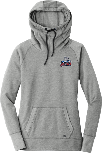 Hartford Jr. Wolfpack New Era Ladies Tri-Blend Fleece Pullover Hoodie