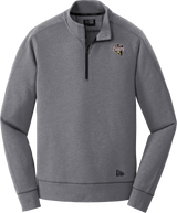 Mercer Chiefs New Era Tri-Blend Fleece 1/4-Zip Pullover