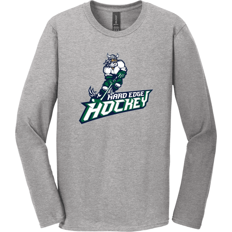 Hard Edge Hockey Softstyle Long Sleeve T-Shirt