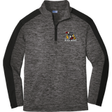 Dupage Black Bears Youth PosiCharge  Electric Heather Colorblock 1/4-Zip Pullover