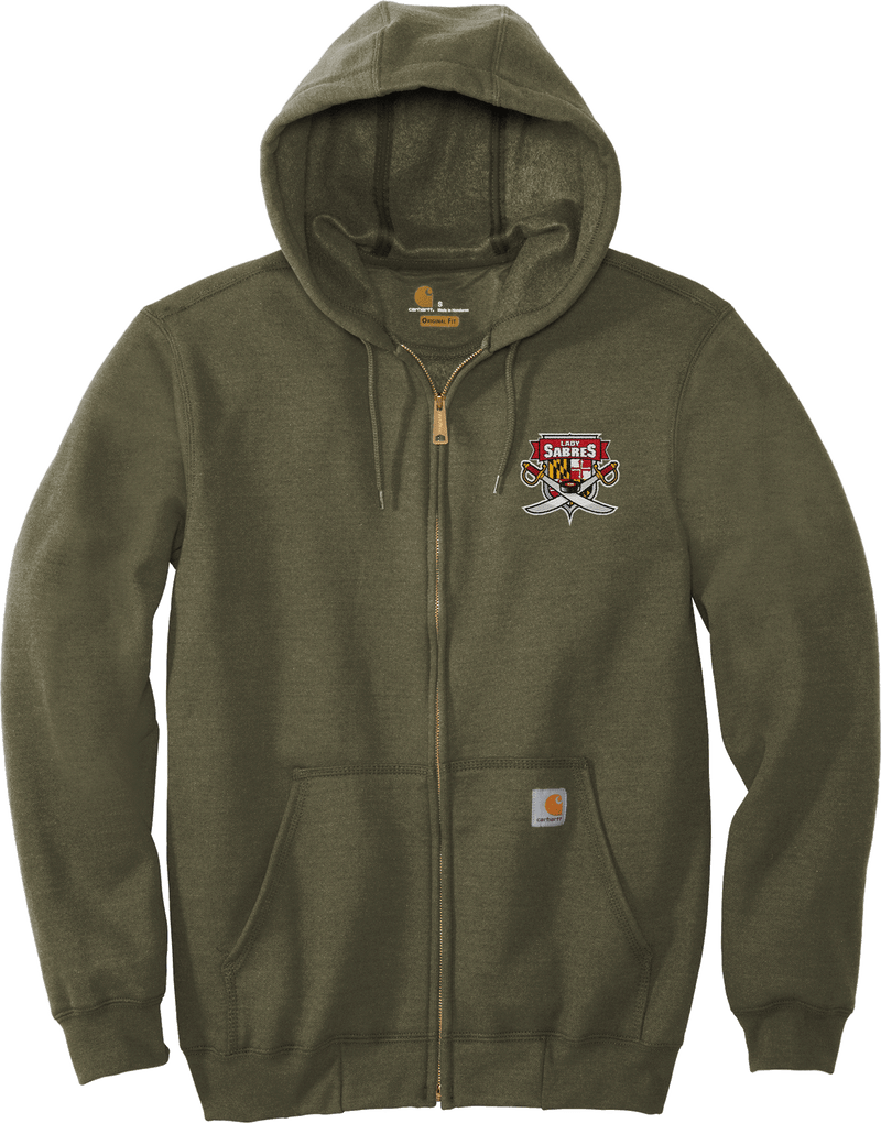 SOMD Lady Sabres Carhartt Midweight Hooded Zip-Front Sweatshirt