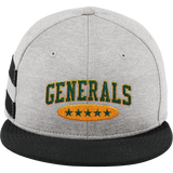 Red Bank Generals New Era Shadow Heather Striped Flat Bill Snapback Cap