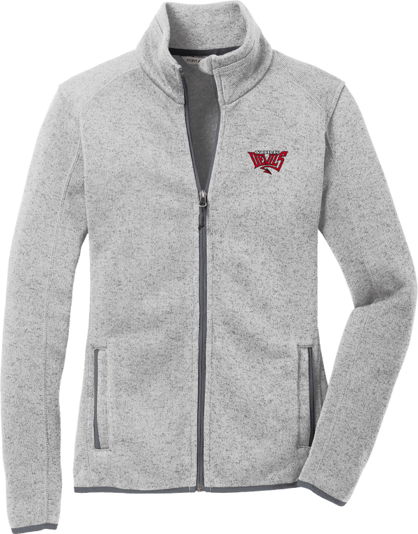 York Devils Ladies Sweater Fleece Jacket