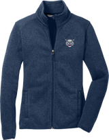 CT Bobcats Ladies Sweater Fleece Jacket