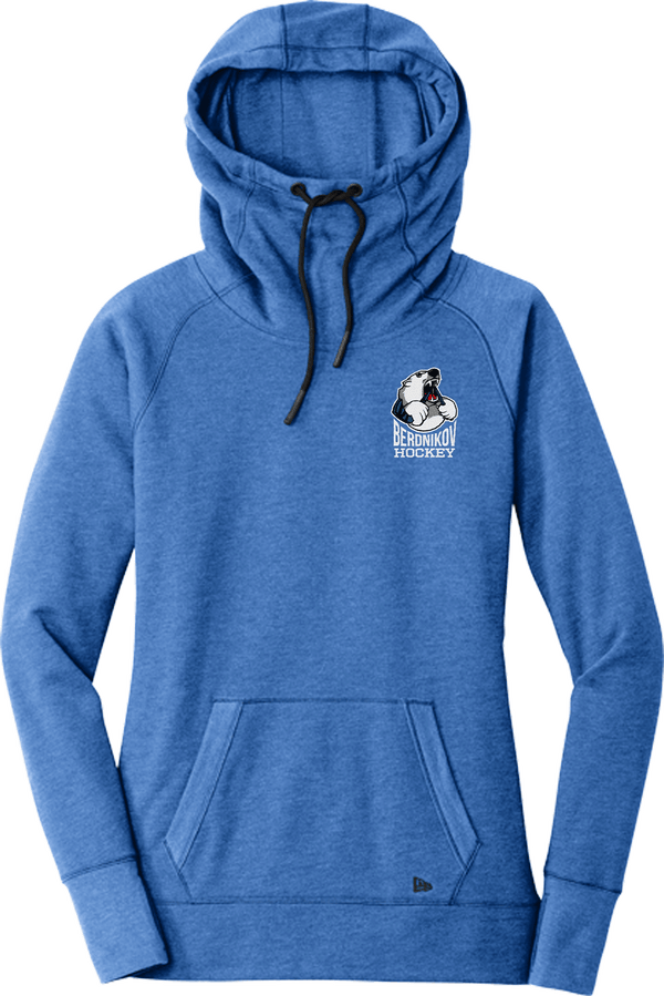 Berdnikov Bears New Era Ladies Tri-Blend Fleece Pullover Hoodie