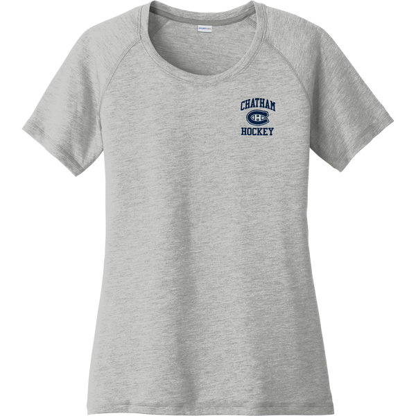 Chatham Hockey Ladies PosiCharge Tri-Blend Wicking Scoop Neck Raglan Tee