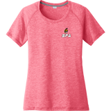 Seacoast Spartans Ladies PosiCharge Tri-Blend Wicking Scoop Neck Raglan Tee