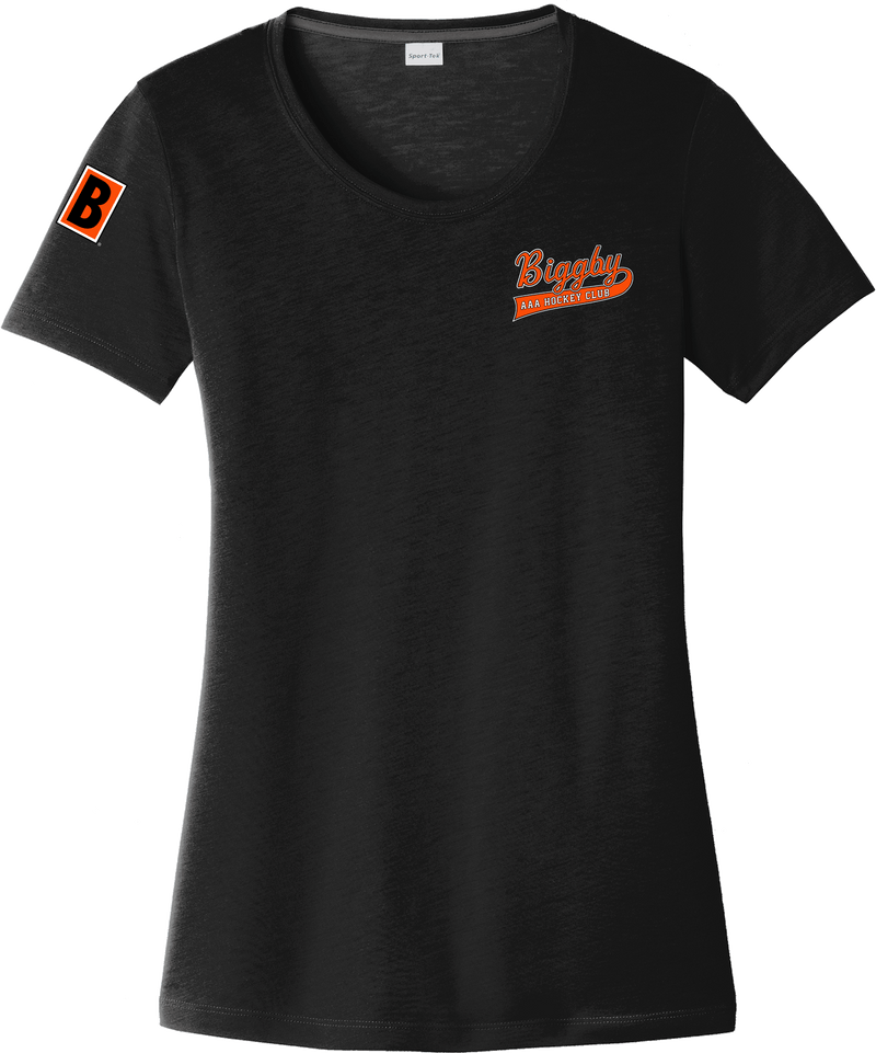 Biggby Coffee AAA Ladies PosiCharge Competitor Cotton Touch Scoop Neck Tee