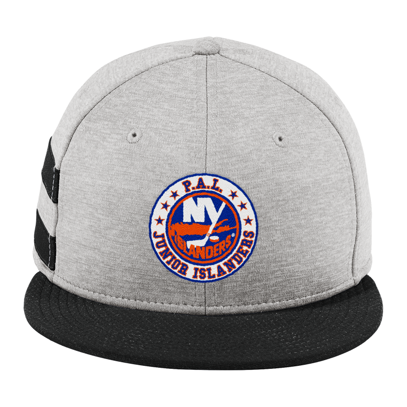 PAL Jr. Islanders New Era Shadow Heather Striped Flat Bill Snapback Cap