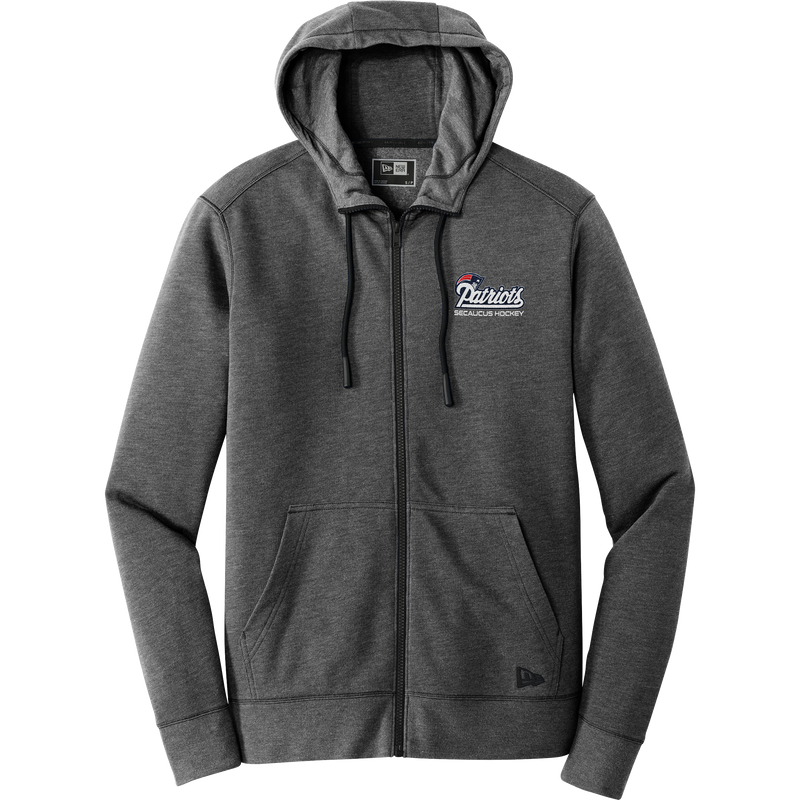 Secaucus Patriots New Era Tri-Blend Fleece Full-Zip Hoodie