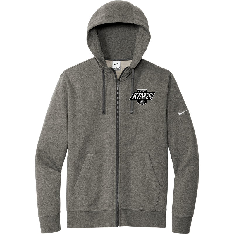 CT Oil Kings Nike Club Fleece Sleeve Swoosh Full-Zip Hoodie