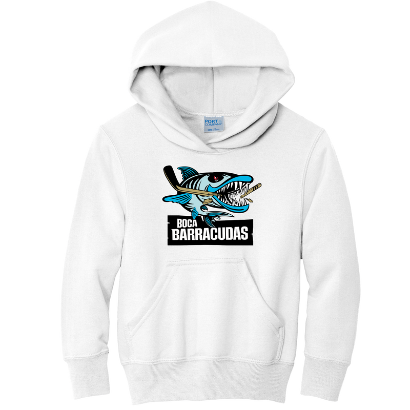 Boca Barracudas Youth Core Fleece Pullover Hooded Sweatshirt