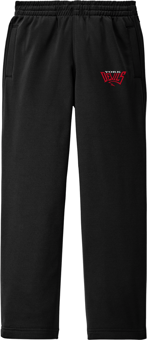 York Devils Youth Sport-Wick Fleece Pant