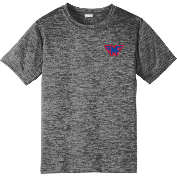 Mid-Fairfield Youth PosiCharge Electric Heather Tee