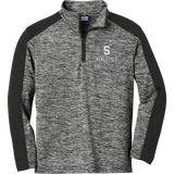 Midd South Athletics Youth PosiCharge Electric Heather Colorblock 1/4-Zip Pullover