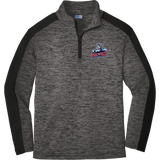 CT Wolfpack South Youth PosiCharge Electric Heather Colorblock 1/4-Zip Pullover