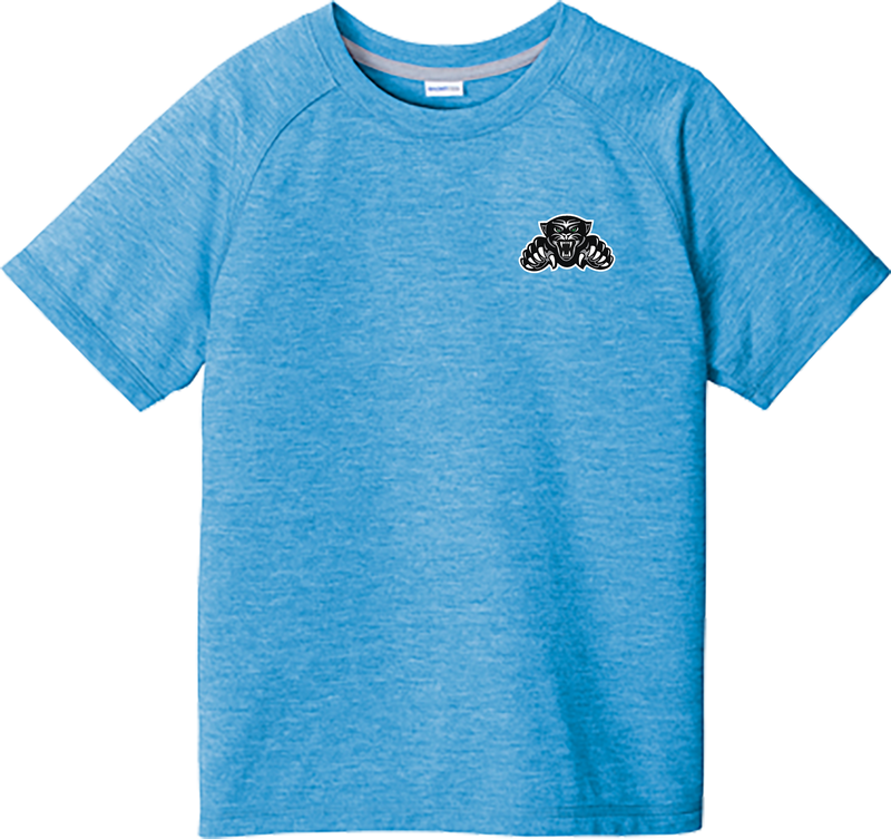 Igloo Jaguars Youth PosiCharge  Tri-Blend Wicking Raglan Tee